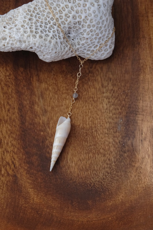 Auger Moonstone Lariat